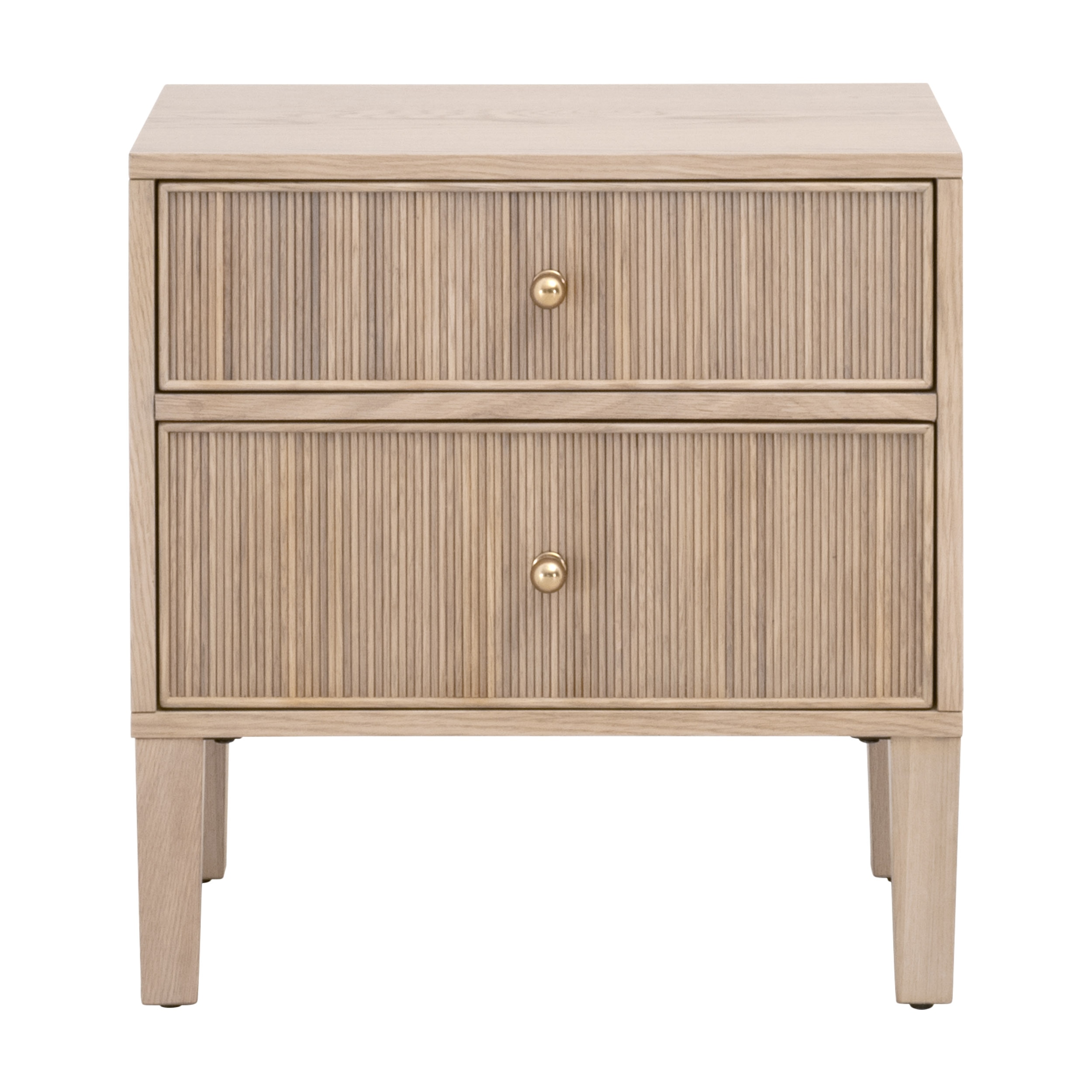 2 drawer nightstand wood discount